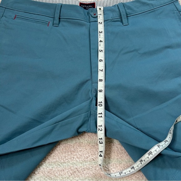 UNTUCKit Blue Flat Front Shorts Preppy 9" Chino Shorts Size 34 - Picture 10 of 13